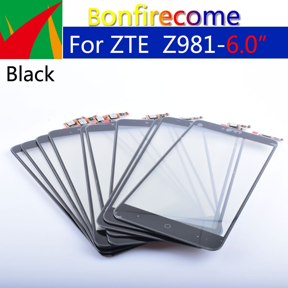 Para ZTE ZMax Pro Z981 Panel de pantalla táctil digitalizador Sensor cristal frontal exterior pantalla táctil reemplazo 6,0 pulgadas