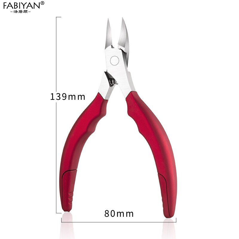 Pinza de acero inoxidable para uñas encarnadas, tijeras para quitar la piel muerta de La paroniquia, herramienta de pedicura: 08