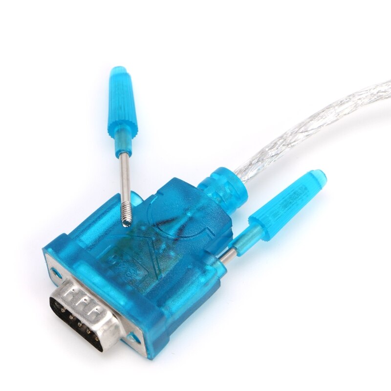 1Pc Zwart Usb Naar RS232 RS-232(DB9) Seriële Kabel Standaard Adapter Converter Voor Pc