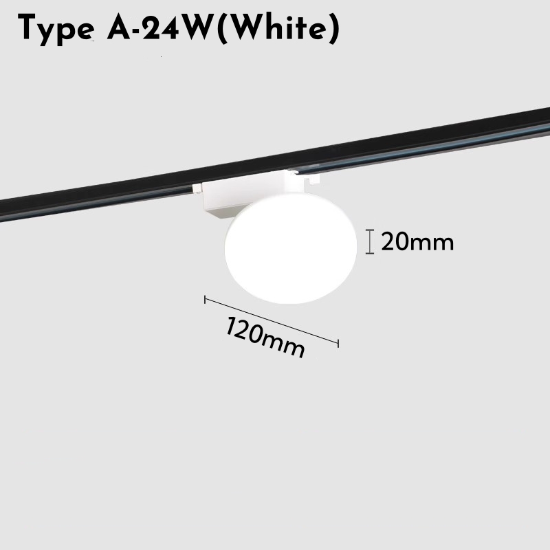 Ultradunne Ronde LED Spoor Licht 24W 36W 50W Draaibare Plafond Rail Lampen Foyer Kledingwinkel kantoor Indoor Vullen Spoor Verlichting: Blauw / Beige