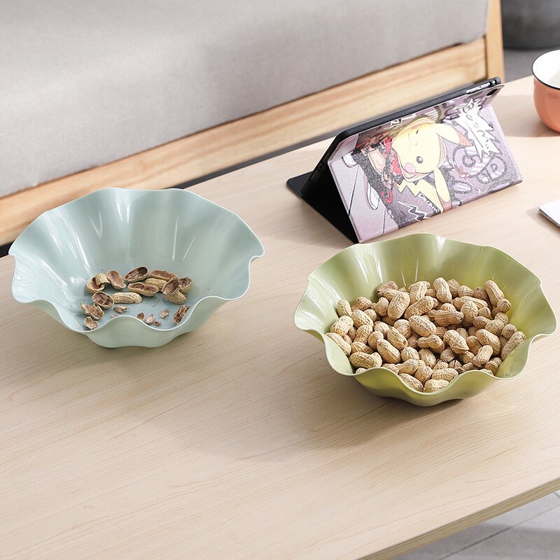 Home Fruit Plate Simple Multifunctional Plastic Fruit Plate Home Office Snacks Candy Plate Dried Fruit Plate