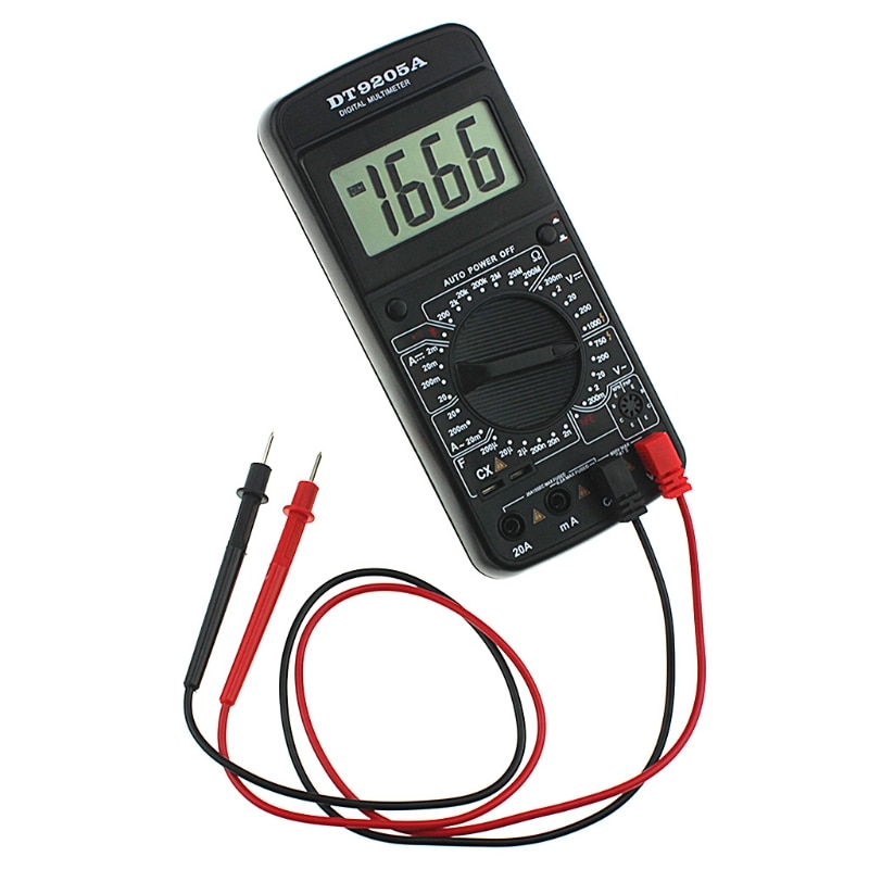 DT9205A Digital Multimeter AC/DC Voltmeter Ammeter Resistance Capacitance Meter