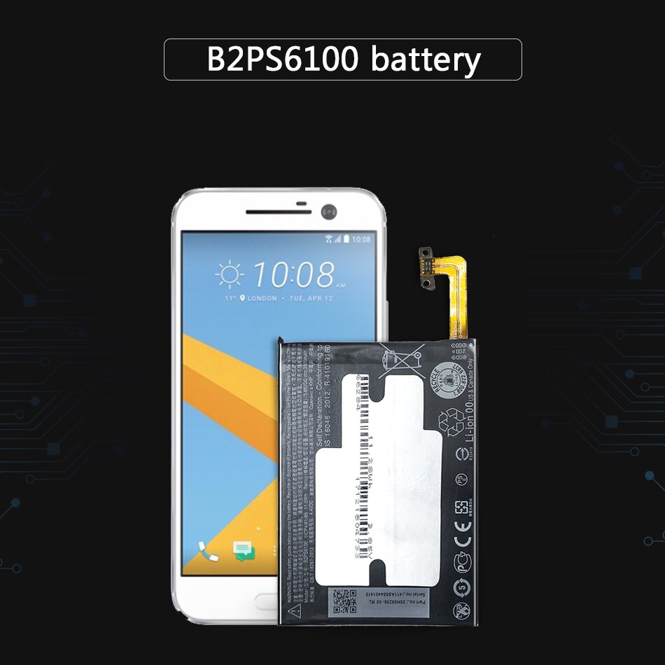 Battery B2PS6100 For HTC One M10 10/10 Lifestyle M10H M10U 3000mAh Mobile Phone Battery