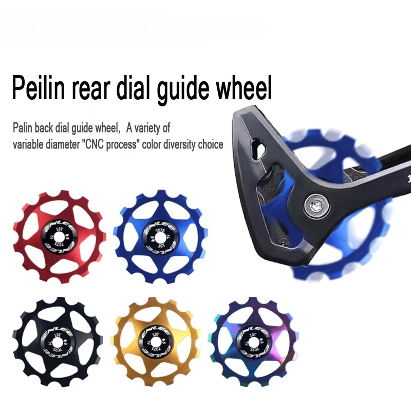 Fünf Farben Fahrrad Aluminium Legierung führen Rad Rolle Schaltwerk 11T 13T führen MTB Keramik Lagerbier Jockey Rad für 4/5/6MM