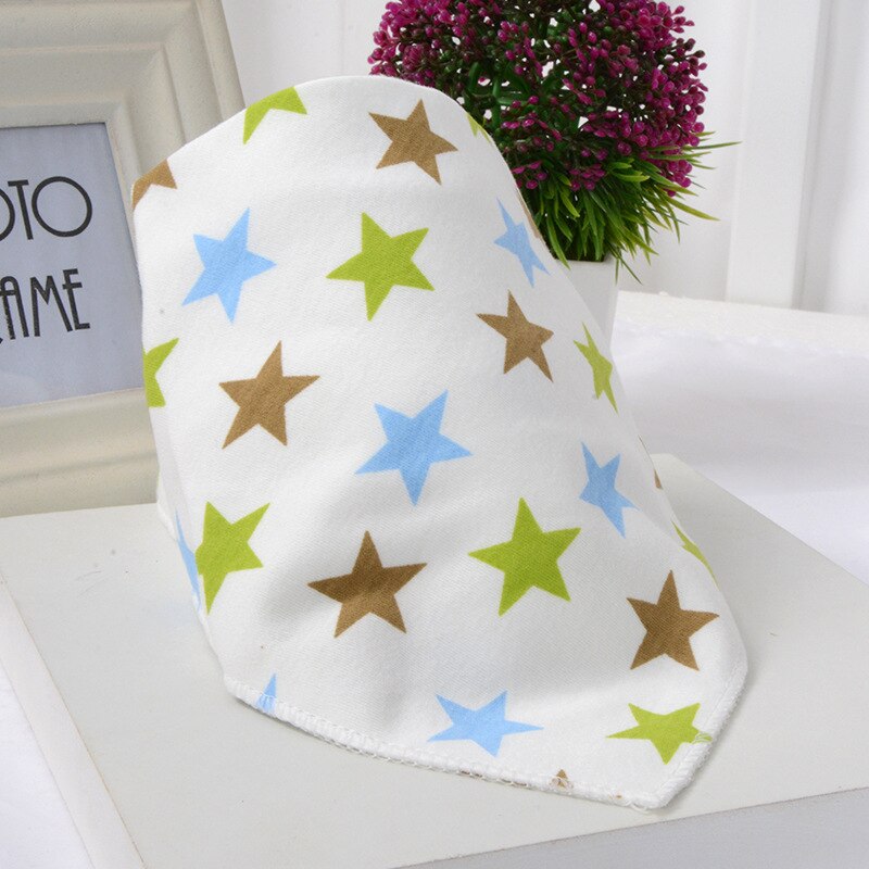 Leuke Baby Bandana Slabbetjes Cartoon Animal Print 100% Katoen Pasgeboren Baby Meisjes Jongens Peuter Driehoek Sjaal: Stars