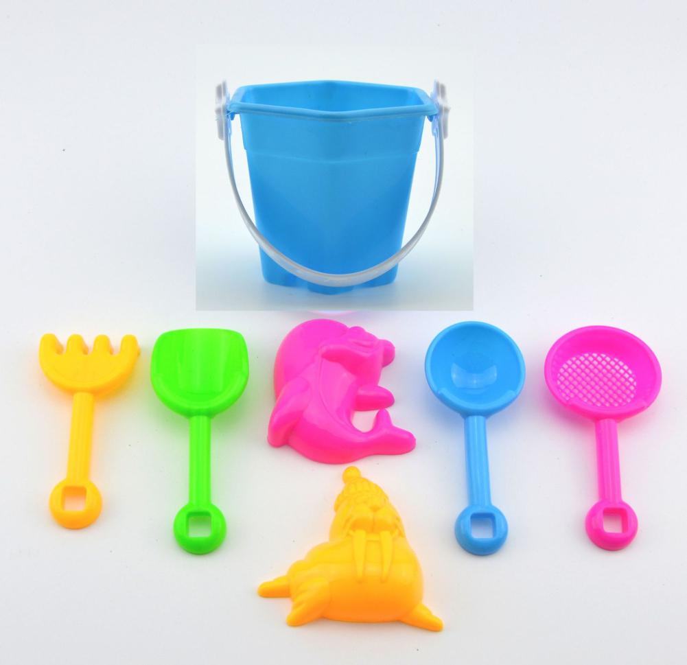 RCtown Kids Strand Zand Spelen Speelgoed Simuleren Emmer Schop Hark Baggeren Gereedschappen Willekeurige Stijl