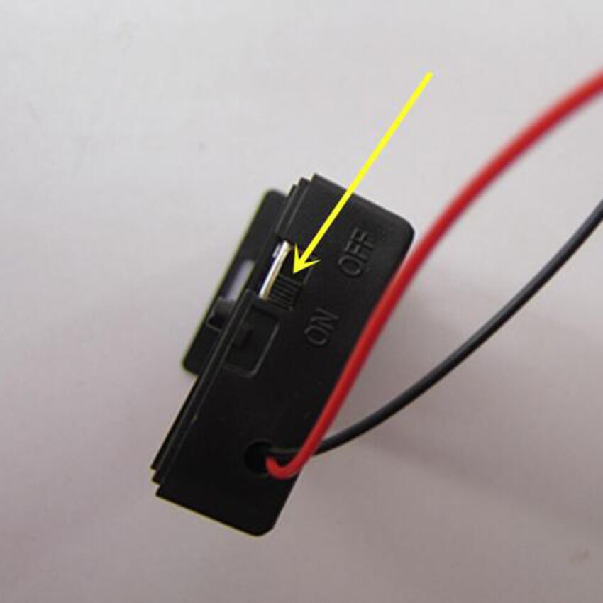 Zerosky 3,7 V 2x18650 caja de almacenamiento del conector del soporte de la batería con interruptor de encendido/apagado con Cable