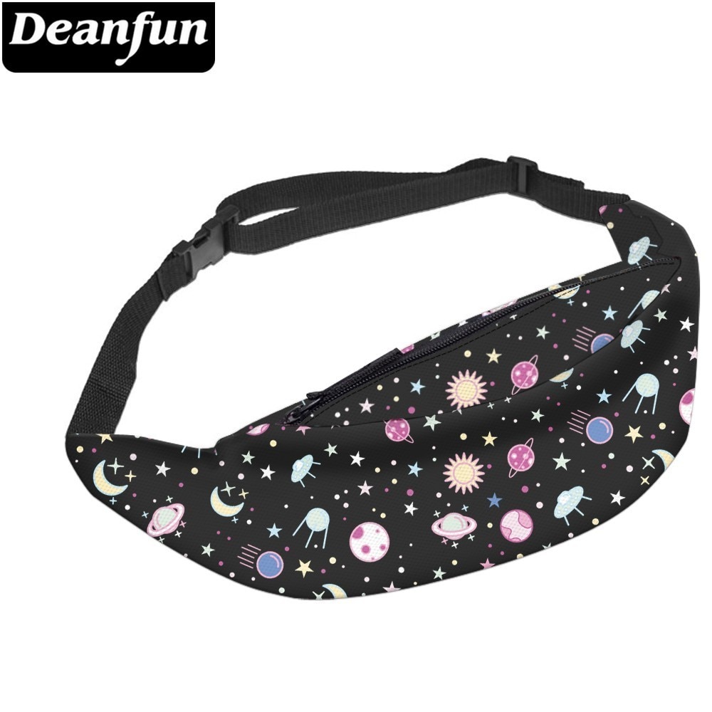 Deanfun Waterproof Space Fanny Pack Waist Bags Hip Bum Bag Belt Bag with Adjustable Strap for Women YB-37