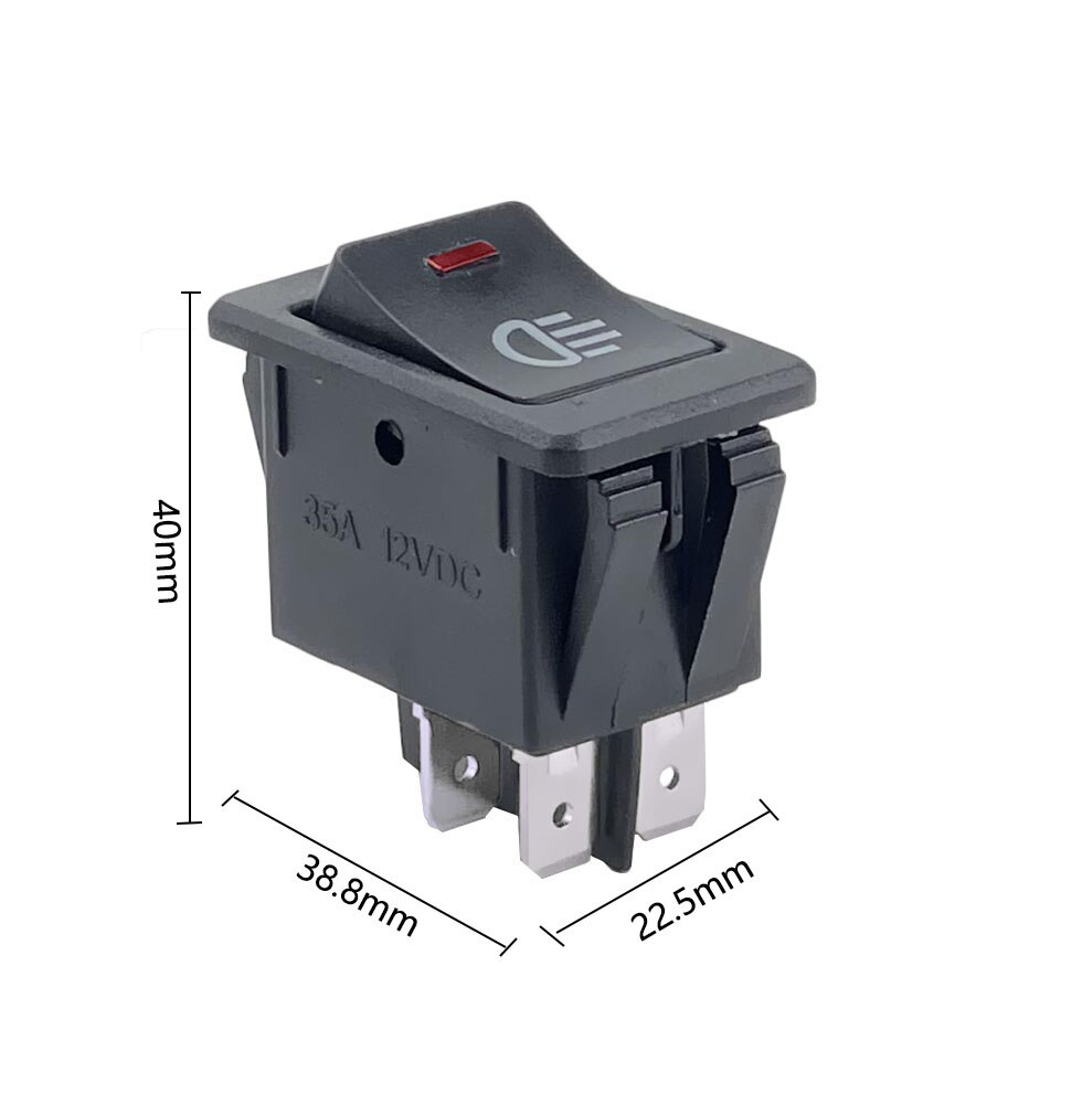 Interrupteur 4Pin KCD4 220V ON/OFF