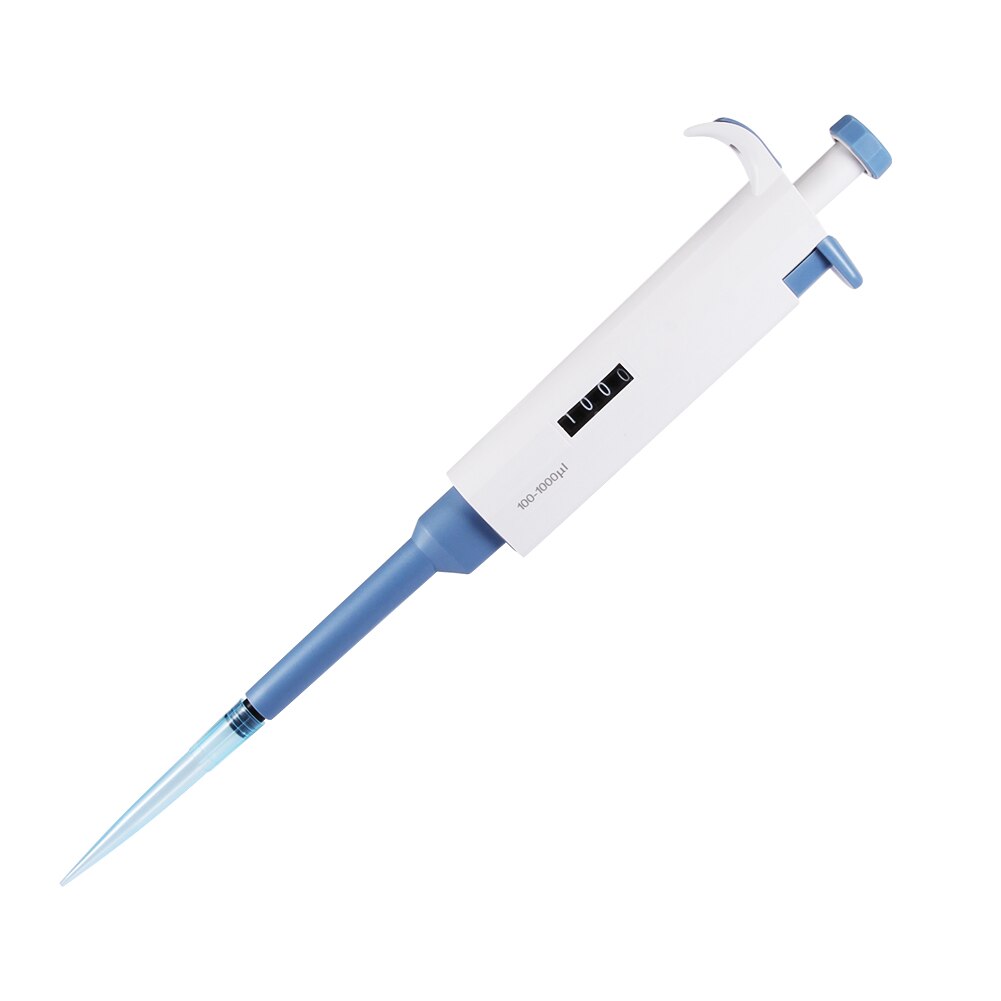 Økonomisk pipette enkeltkanals justerbar volumen mikropipetter laboratorieoverførselspipetter synlige  ds99: 10-100ul