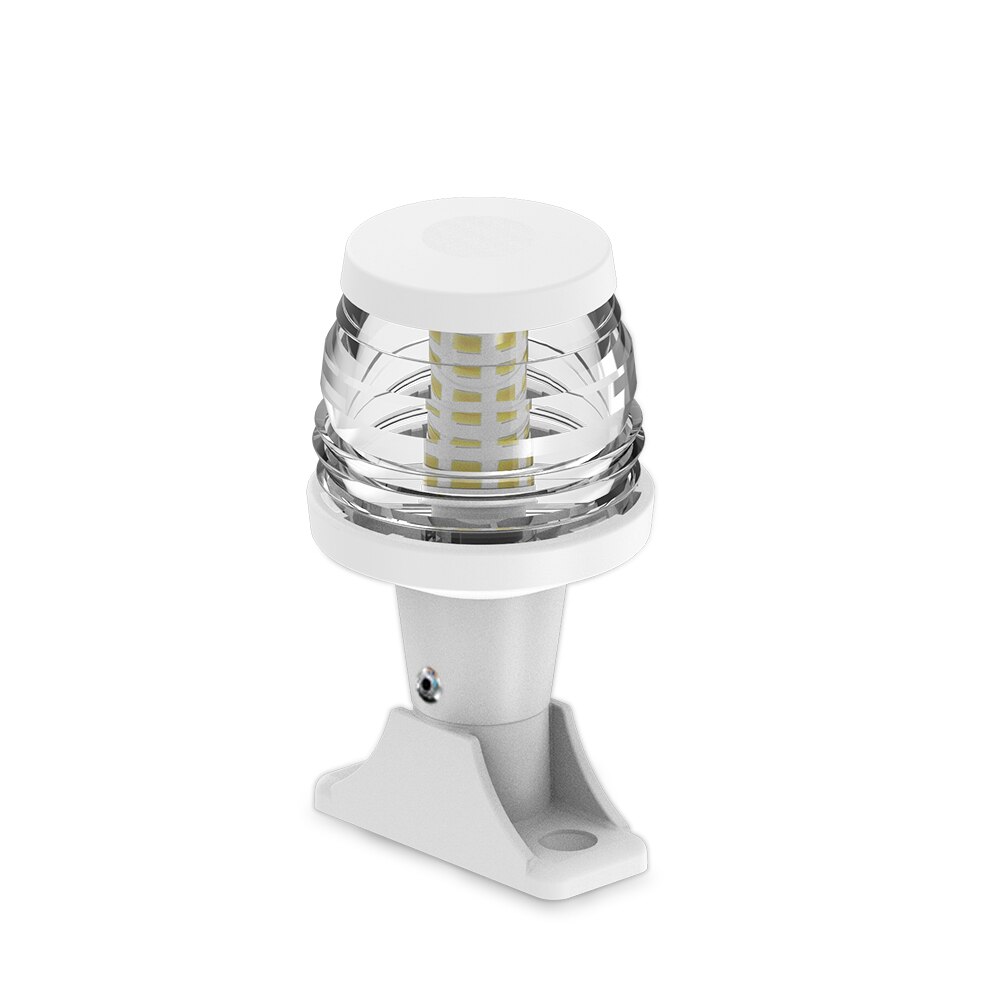 Boot Accessoires Marine Navigatie Licht Wit Allround Lamp Vast Monteren Basis Meerdere Stijlen Led Licht Wit/Zwart Behuizing