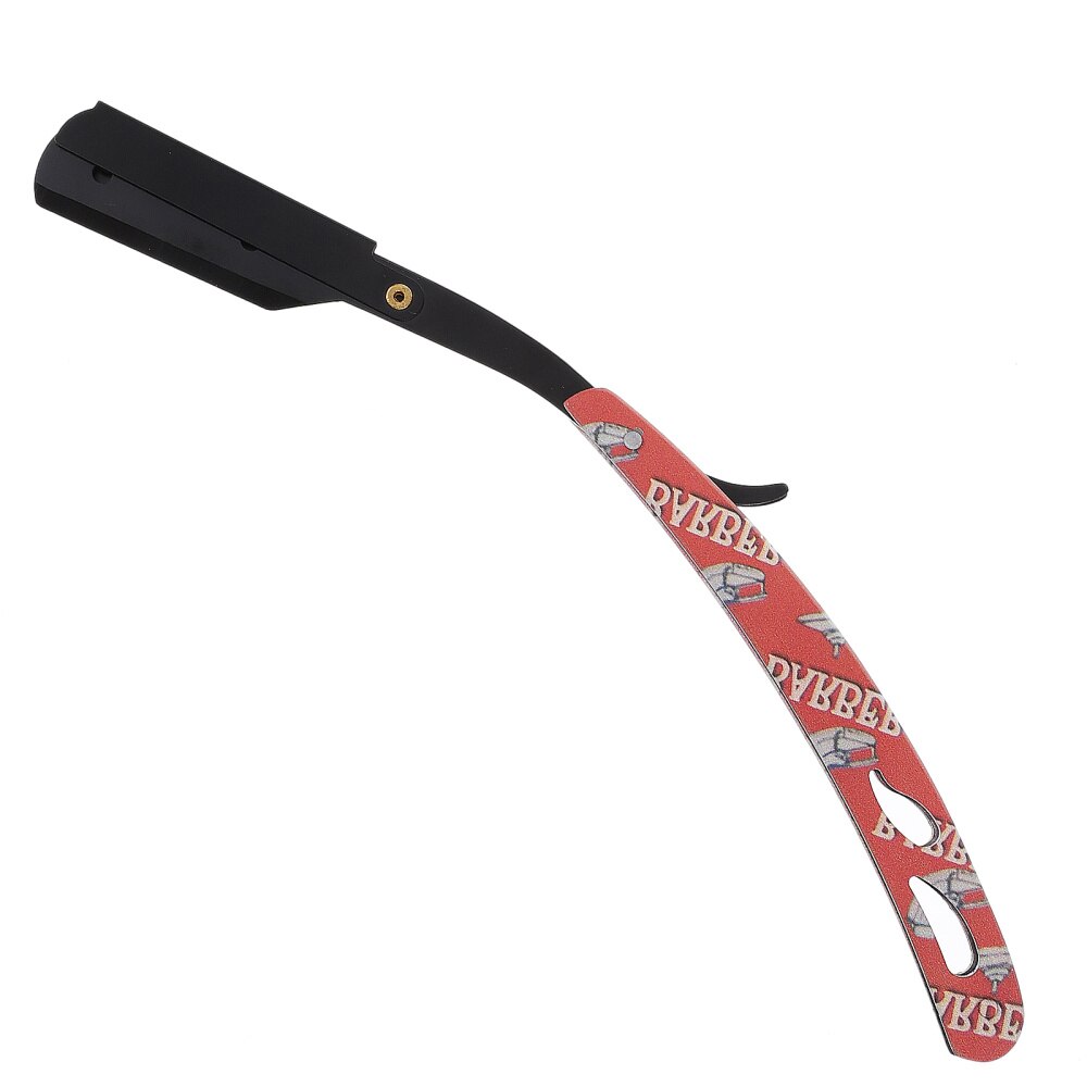 Hair Styling Razor Durable Barber Manual Shaver Barbershop Hairdressing Supply: Red