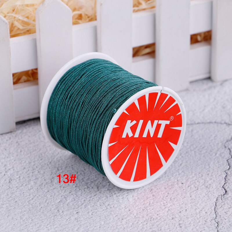 Nylon Cord Chinese knot macrame rattail bracelet braided string DIY Rope Bead Necklace Bracelet Jewelry Making 45m/0.8MM: N13