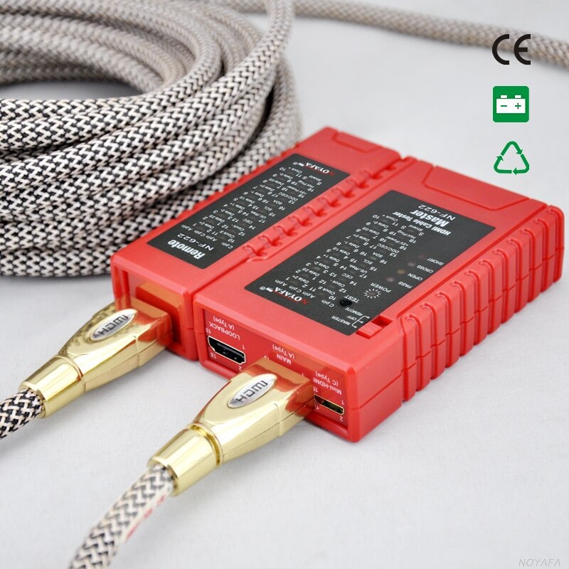 Noyafa NF-622 HDMI Cable Tester With Standard HDMI and HDMI Connector Wiremap Continuity