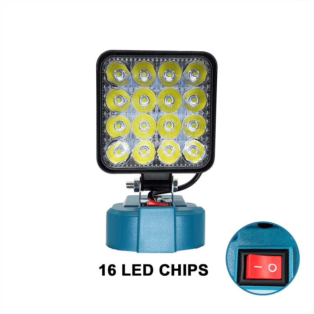 Schnurloses LED-Arbeitslicht, Baustellenlicht, Strahler-Werkzeug für Makita 18 V Akku, Lampe, Flutlicht, Taschenlampe (keine Batterie): 4.5w