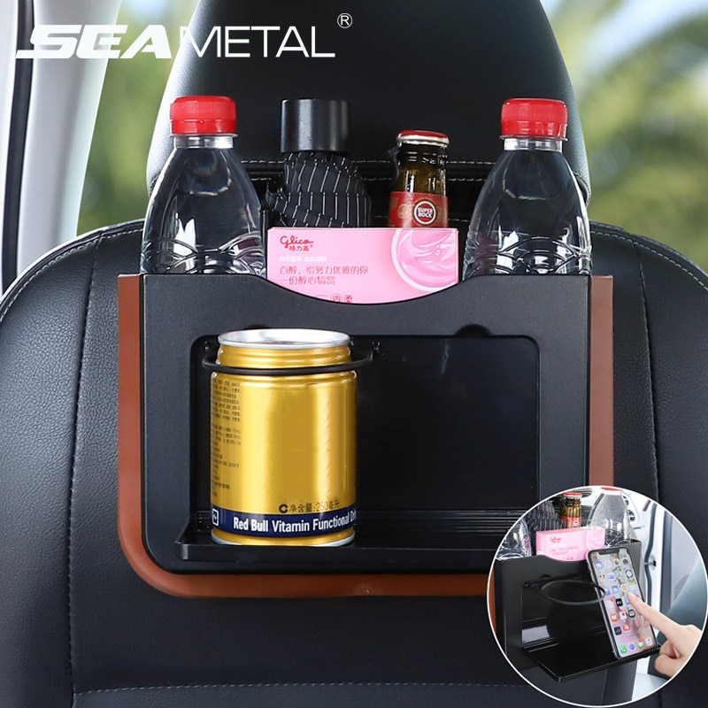 Autostoel opbergtas, waterdichte opbergzak voor de rugleuning, vuilniszak voor auto-accessoires, organizer voor sleutels, kaarten en telefoonhouder