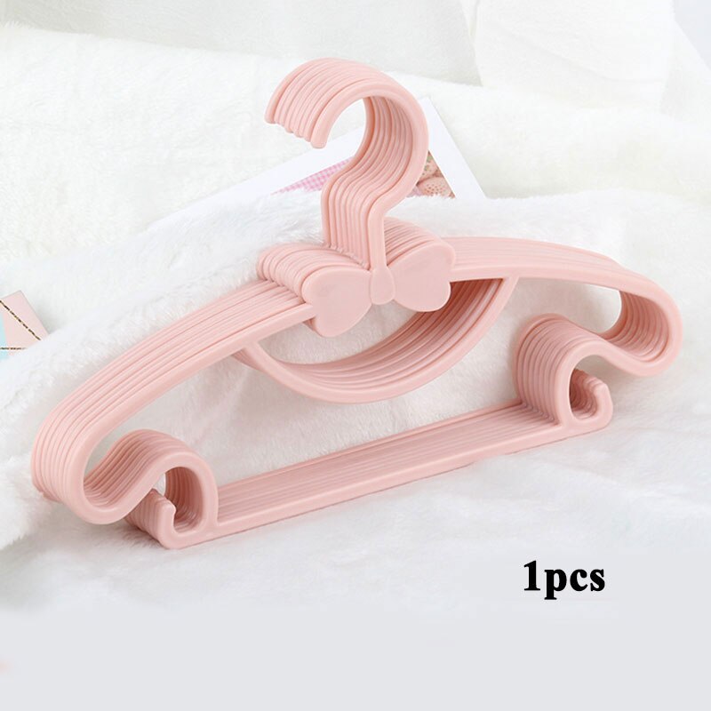 1Pcs Baby Kleding Rekken Draagbare Kids Kleerhanger Rekken Plastic Handdoek Display Sjaals Hangers Kleding Organizer Jassen Hanger: Roze