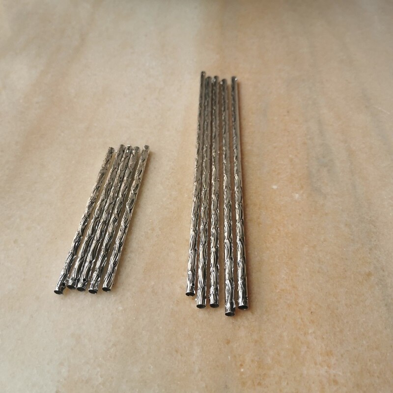 Swpeet 50pcs 6,5 x 65mm verzinkte Gewinde Twist Nagel Kit, Beton Wand Nagel 304 Edelstahl Zement Nägel verzinkte Feste Nägel für Holzbearbeitung
