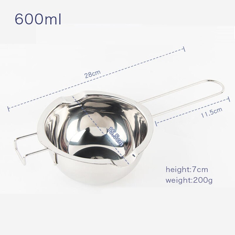 Chocolate Melting Pot Stainless Steel Milk Melter Tank Anti-Scald Candy Melting Bowl Multifunctional Cheese Butter Heating Pots