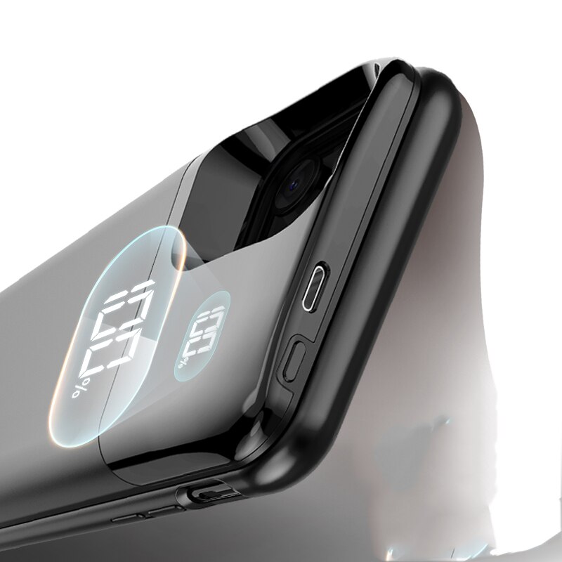 Silm Draadloze Batterij Oplader Voor iphone 11 Pro Max Telefoon case Aparte Power Bank 2 in 1 Opladen Terug cover Voor iPhone 11