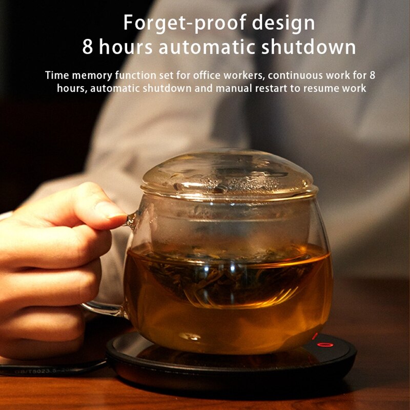 Koffie Mok Warmer, Cup Warmer, Koffie Warmer Voor Bureau Met Automatische Uitschakeling-Us Plug