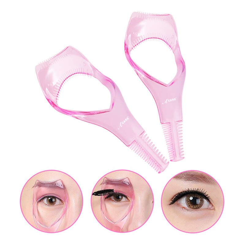 2 Stuks Roze Oogleden Mascara Borstel Effecten Extra Schilderen Makeup Tools Voor Eye Drie-Dimensionale Wimper Kaart Wimpers Tool