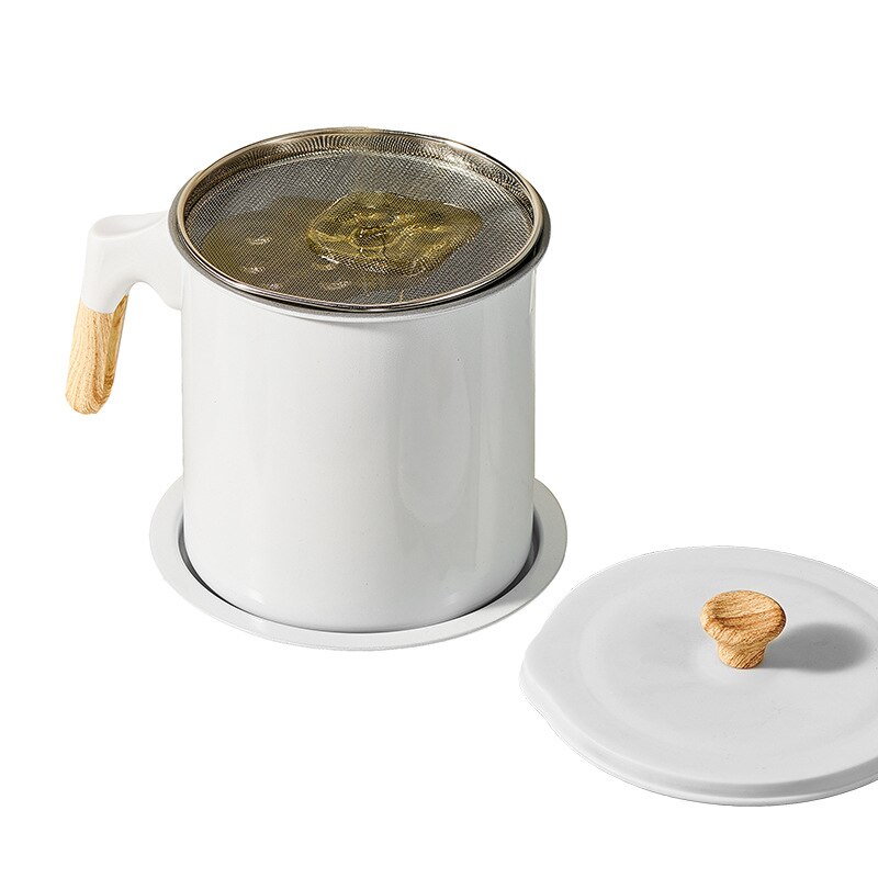 Japanischen Friteuse mit Sieb und Deckel Küche Tempura Friteuse Pfanne Friteuse Ohne Öl Pfanne Französisch Frites Nudel Kochen topf: 1.4L Filter Öl Topf