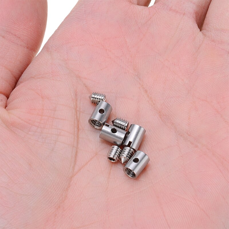 8Pcs 5mm Car Solderless Cable Nipples Throttle Choke Anticorrosion Rust-proof For Setting Up Carb Cables Motorcycle Mower Parts