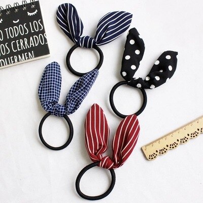 Koreaanse stijl Schattige Konijn Oren Voor Koppelverkoop Haaraccessoires Rubber Haarband Japanse Koreaanse Eenvoudige Gebonden Hoofdband Zuid-korea haar