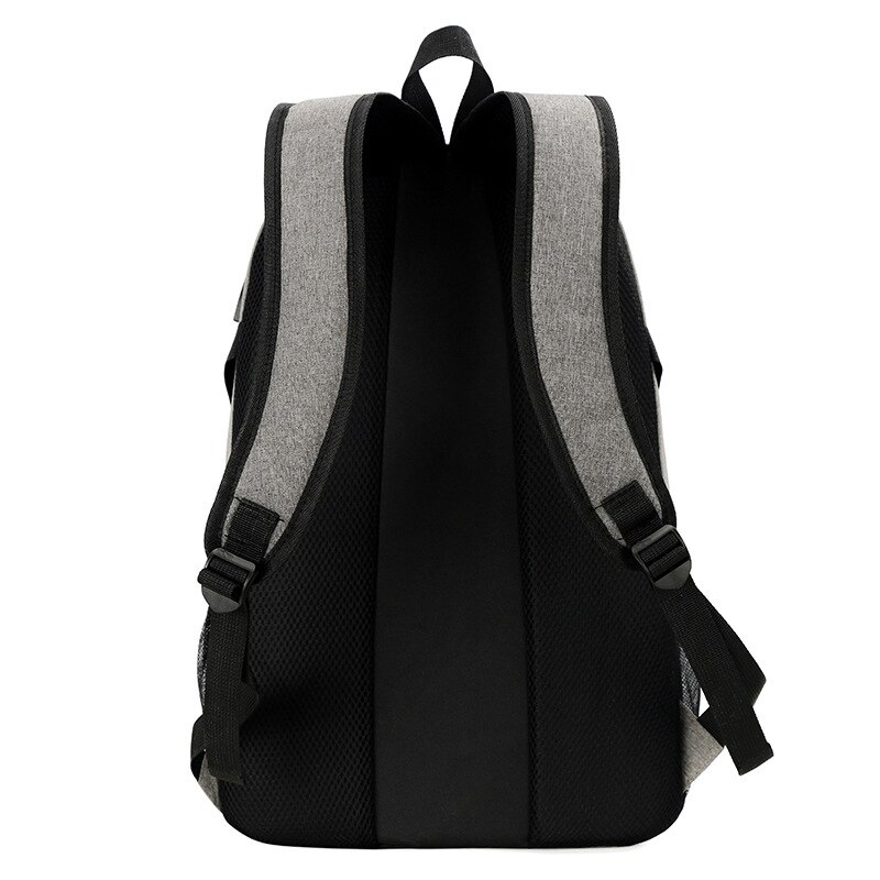 Mochila escolar informal para hombre, morral escolar con función de carga USB, para viaje de negocios
