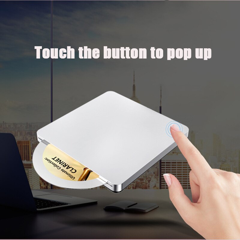 External USB 2.0 Slot DVD Burner External Mobile Disc CD Player Laptop Computer Optical Drive