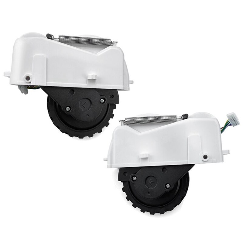 Right Wheel Left Wheel for 360 S6 Robotic Vacuum Cleaner Spare Parts Accessories Replacement: White