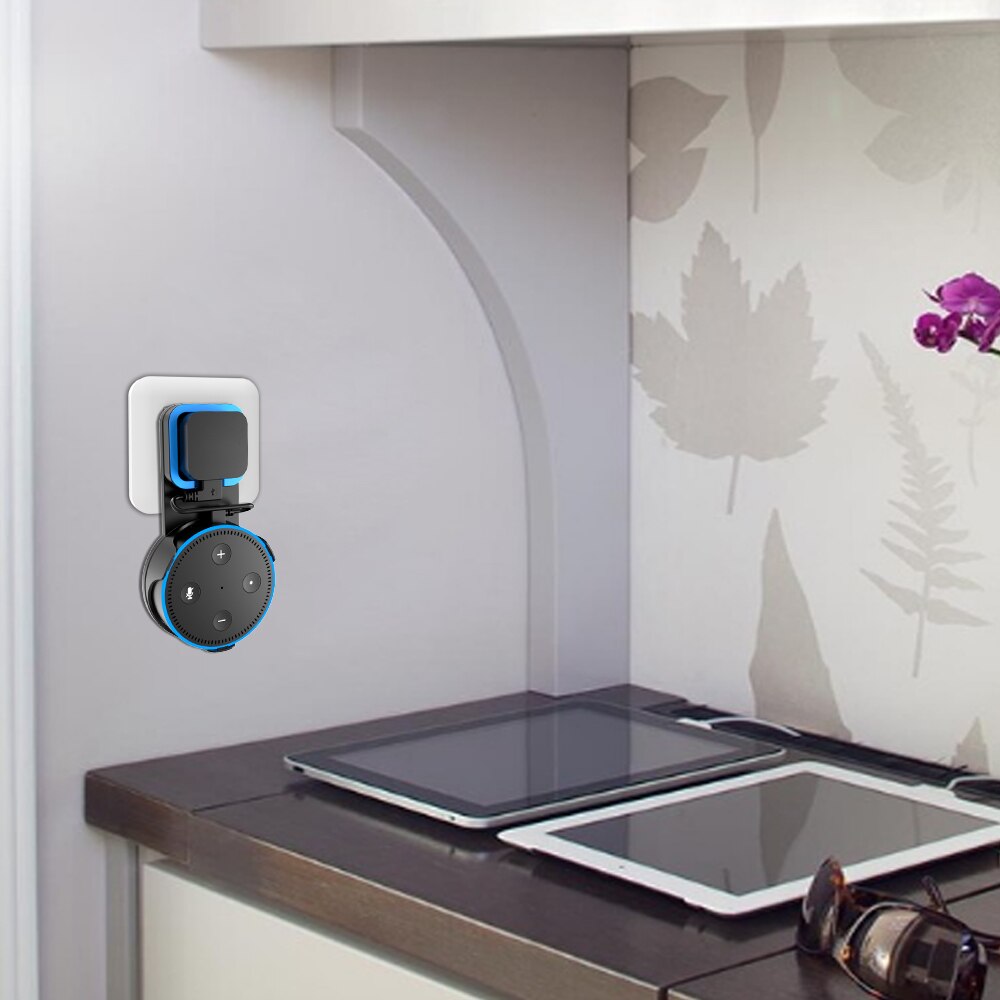Support mural sportlink pour alexa echo dot 2nde génération et autres assistants vocaux ronds
