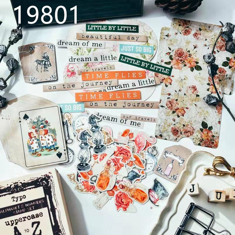 KSCRAFT Junk Journal Labels Paper Die Cuts for Scrapbooking Happy Planner/Card Making/Journaling Project