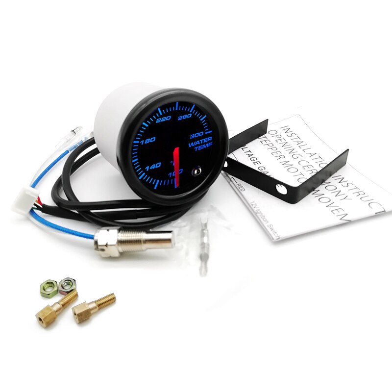 300°F Water Coolant Temperature Gauge Kit WITH/ Sensor 7 LED Illuminated Dial