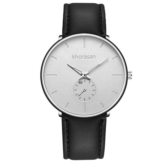 Relogio masculino herre afslappede ure minimalistiske mænd business ur mandlige rustfrit stål mesh bælte enkelt kvarts ur: Hvid -1