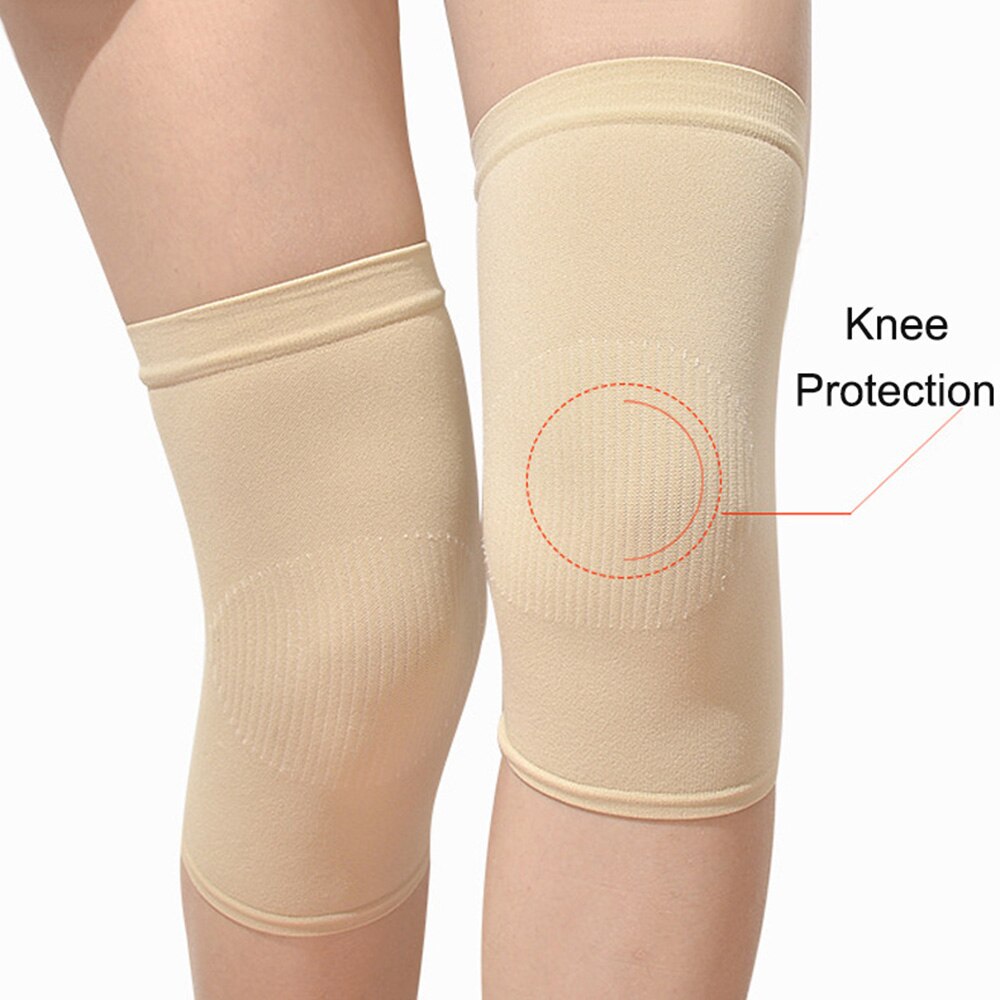 Rodilleras de compresión de manga de soporte de rodilla finas para exteriores 1 par duradero