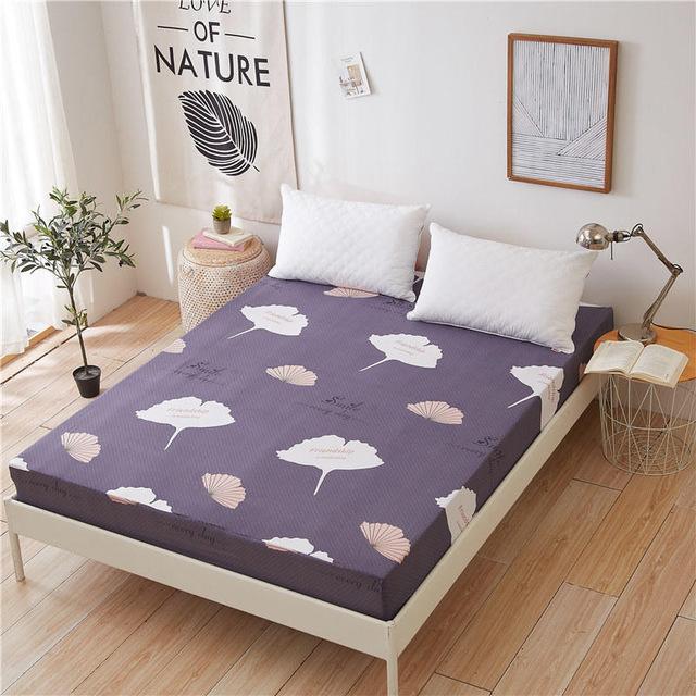 avocado bed sheets 1pc Bedsheet Green Avocado Printed Fitted Sheet Mattress Cover With Elastic Band Bed Sheets (No Pillowcase): yiyezhiq / 180cmx200cm