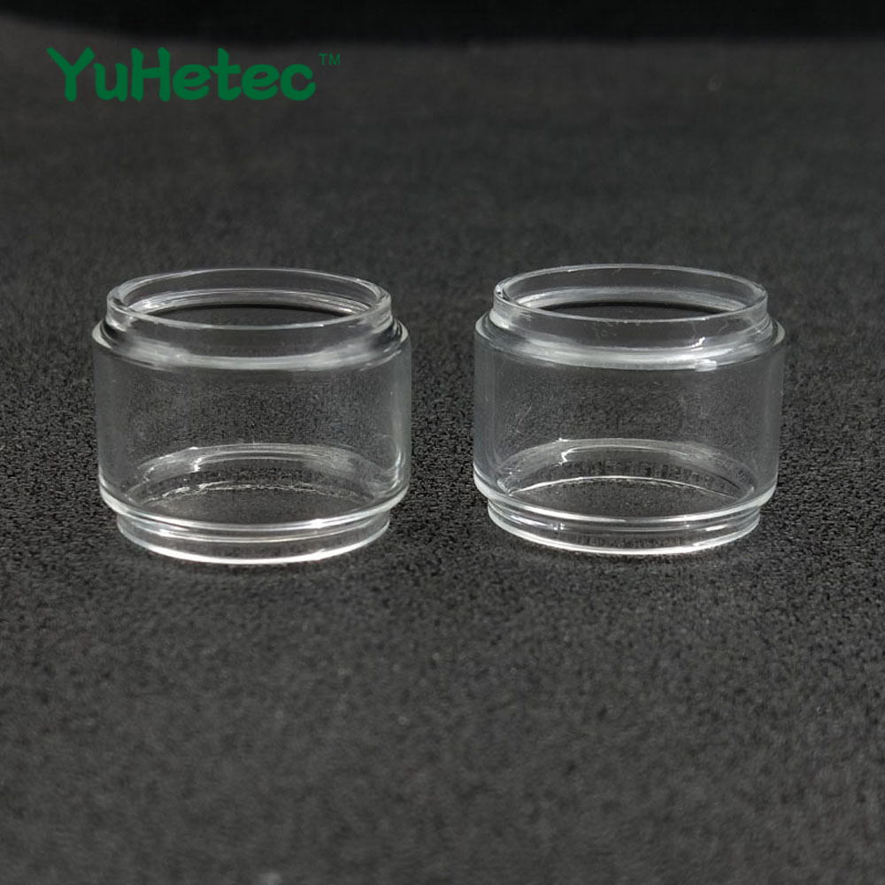 2Stck Original YUHETEC Ersatz Glas ROHR für Gebührals Fireluke 2 / Fireluke 3/Gebührals M Profi 2 Panzer metall Auflage 3ml/5ml: ftaboy Glas 5ml / FreeMax Fireluke 2