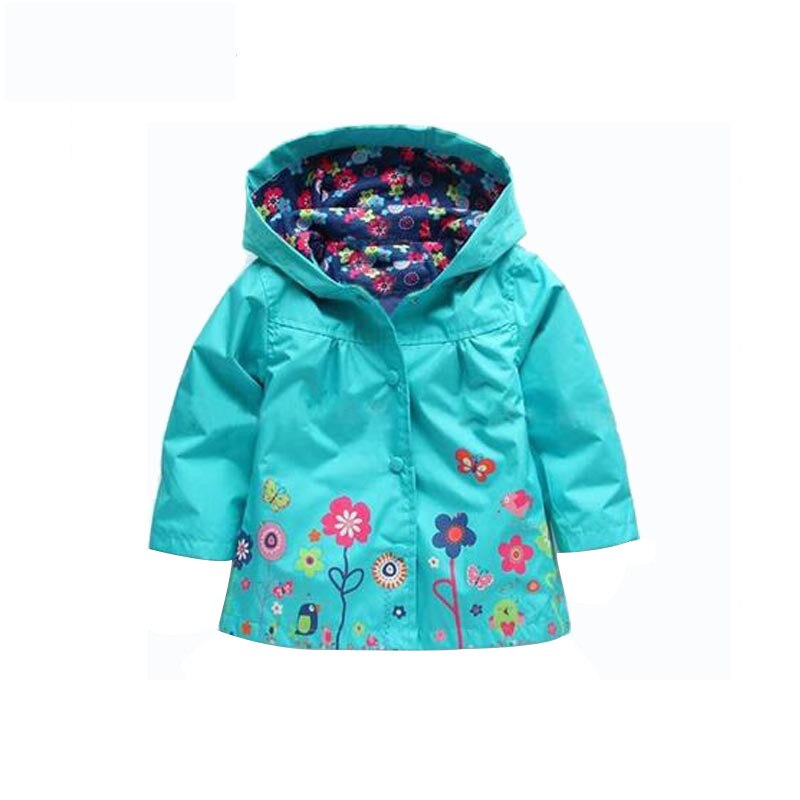 Jacket For Girls Children Raincoat Waterproof Boys Rain Coats Girls Clothes Outerwear Boy Coats Hooded Kids Clothing 2-6 Years