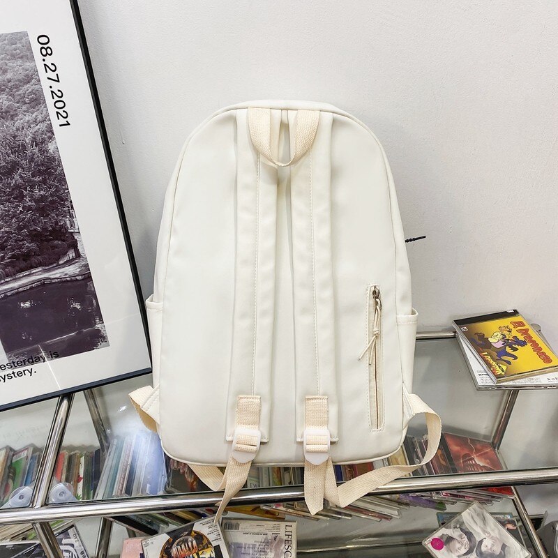 Trendiger damenrucksack mit Alphabet-drucken, mehrere fächer, schultasche für mädchen, wasserdichtes Nylon, Laptop-Rucksack, büchertasche 2022