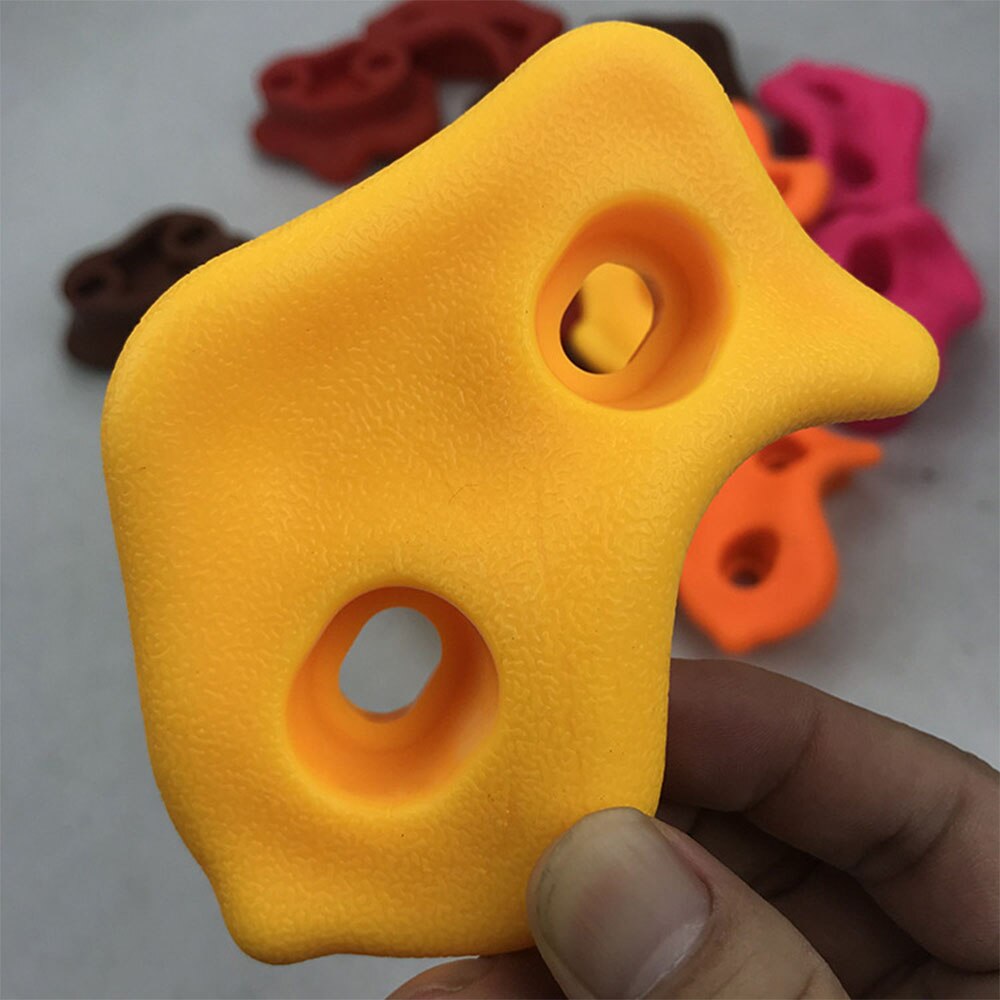 10 Pz/lotto Bambini Arrampicata Su Roccia Pietre Giocattoli per Bambini in Legno Parete di Arrampicata Detiene interno all'aperto bambino di Plastica A Mano Piedi presa Presa kit