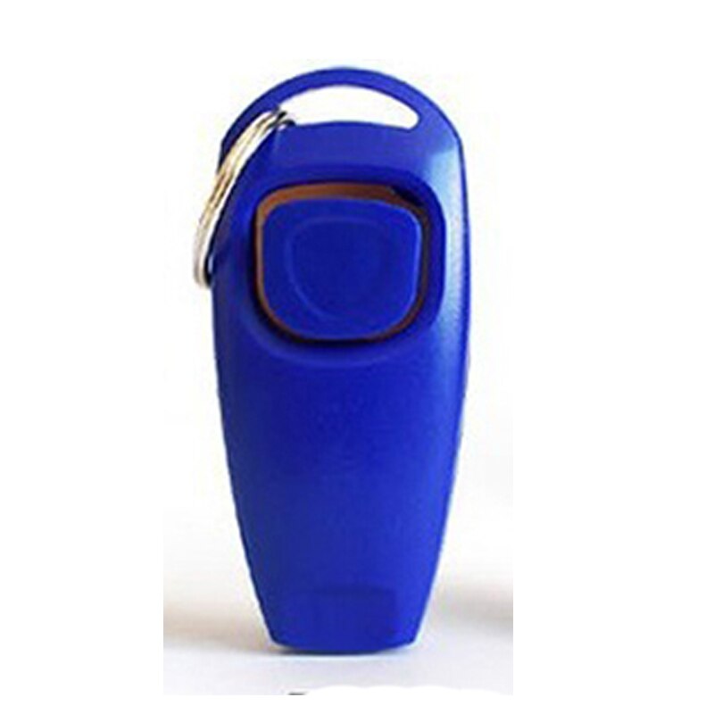 Pet Dog Whistle En Clicker Puppy Stop Barking Training Aid Tool Clicker Draagbare Trainer Huisdier Producten Levert: Deep Blue