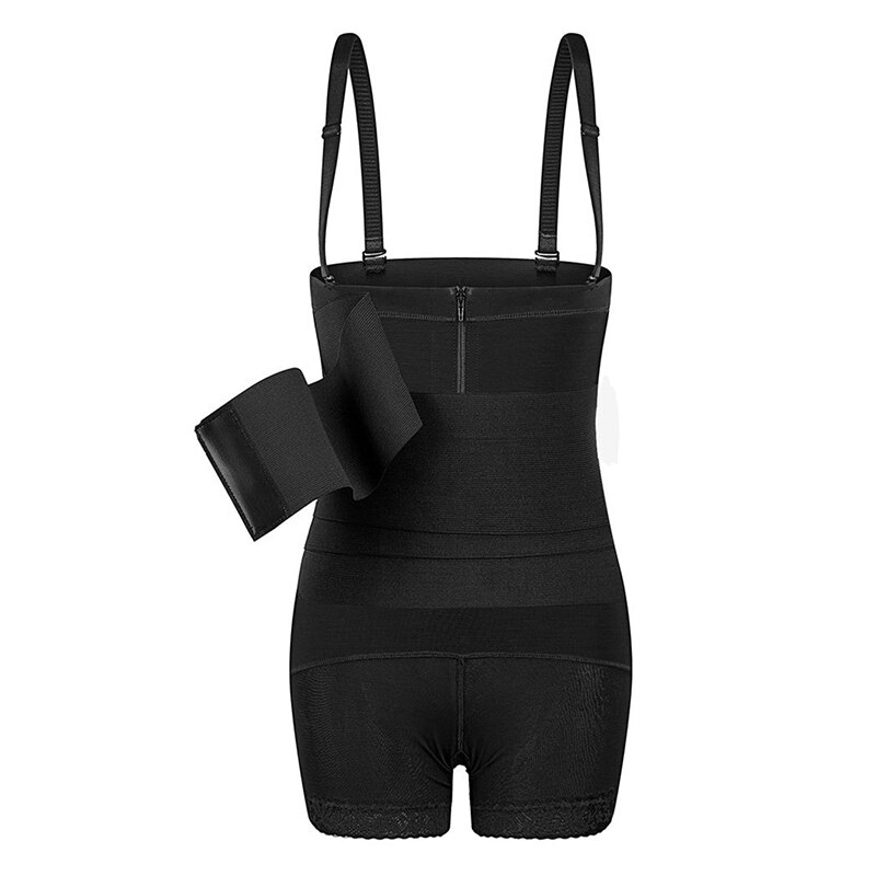 YAGIMI Full Body Shapewear Women Double Slim Waist Effect Waist Trainer Tummy Control Modeling Strap Colombian Girdles Fajs