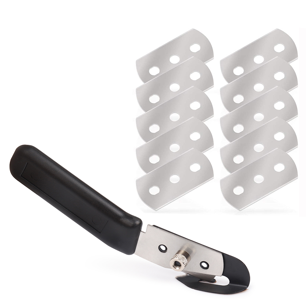 ALIWRAP-cortador de película de revestimiento de vinilo para coche, doble cabezal, cuchillo, cortadora de respaldo de papel, herramienta de corte de pegatinas de película de carbono, cortador de Metal de seguridad: BLANCO