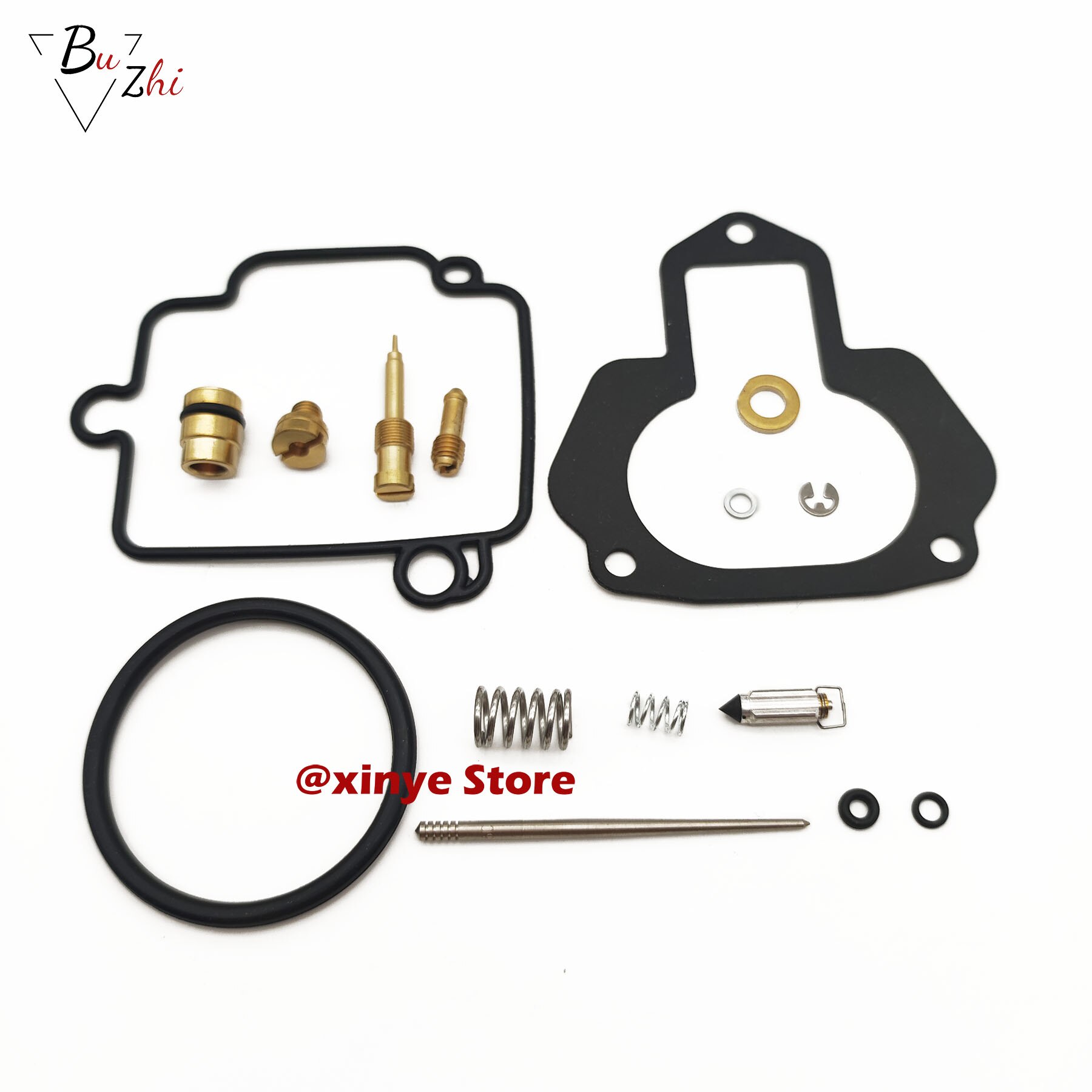 Kit de reparación de carburador de motocicleta flotante aguja Junta partes para Yamaha Guerrero 350 YFM350X 1988-2004 YFM 350 YFM350 X: 1set