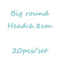 Round Pointed Head Embroidery Cross Stitch Needles DIY Hand Stitches Needle Bigeye Macroporous Sweater Knitting Needles S0019N: 20PC 68MM Big Round