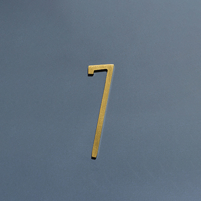 Golden Brass Numbers Decoratieve Muur Deur Nummers Deur Platen Cijfers Slaapzaal Hotel Home Adres Teken 0-9: Goud / 110Cm