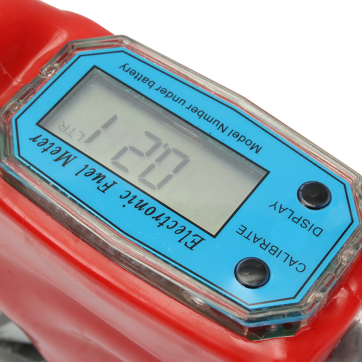 Fuel Gasoline Diesel Petrol Flow Meter Nozzle Refill Gun Dispenser 1"