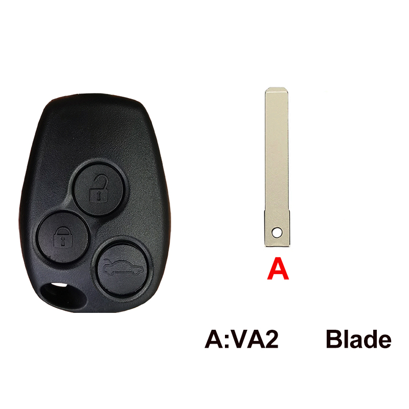 YOCASTY carcasa para llave remota para Renault Clio Modus Kangoo Master Vauxhall Trafic Twingo Movano Vivaro Primastar Logan Sandero: Naranja / 2 Botones